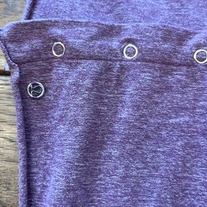 Lululemon Vinyasa Scarf ~ Purple Heather with Metal Eyelets